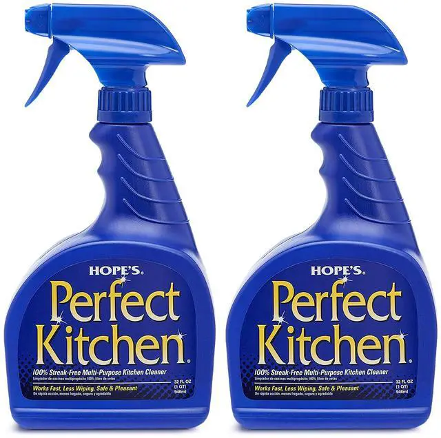Main image of Perfect Kitchen Cleaner Spray - 32 Oz No-Residue All Purpose Cleaning Spray - Multisurface Degreaser for Counters, Stoves, Microwaves, and More - Pet and Home Safe - Pack of 2