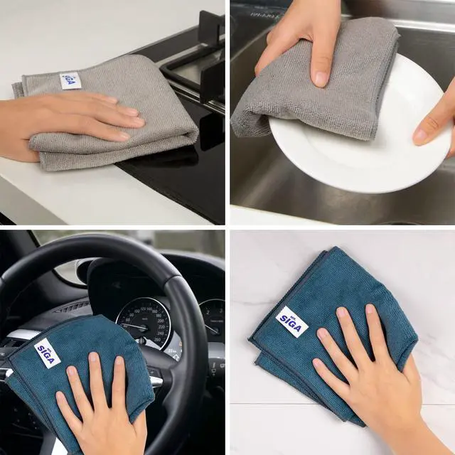 Alt view image 4 of 7 - Microfiber Cleaning Cloth, Pack of 6, Size: 13.8" x 15.7"