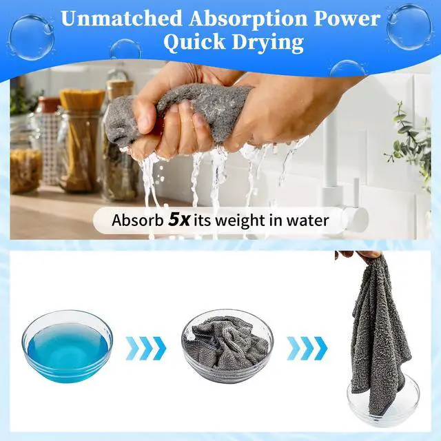 Alt view image 5 of 7 - Microfiber Cleaning Cloth - Pack of 24, Multi-Functional Cleaning Towels, Size: 12 x 16 in, Highly Absorbent Cleaning Rags, Lint-Free, Streak-Free Cleaning Cloths for Car Kitchen Home Office