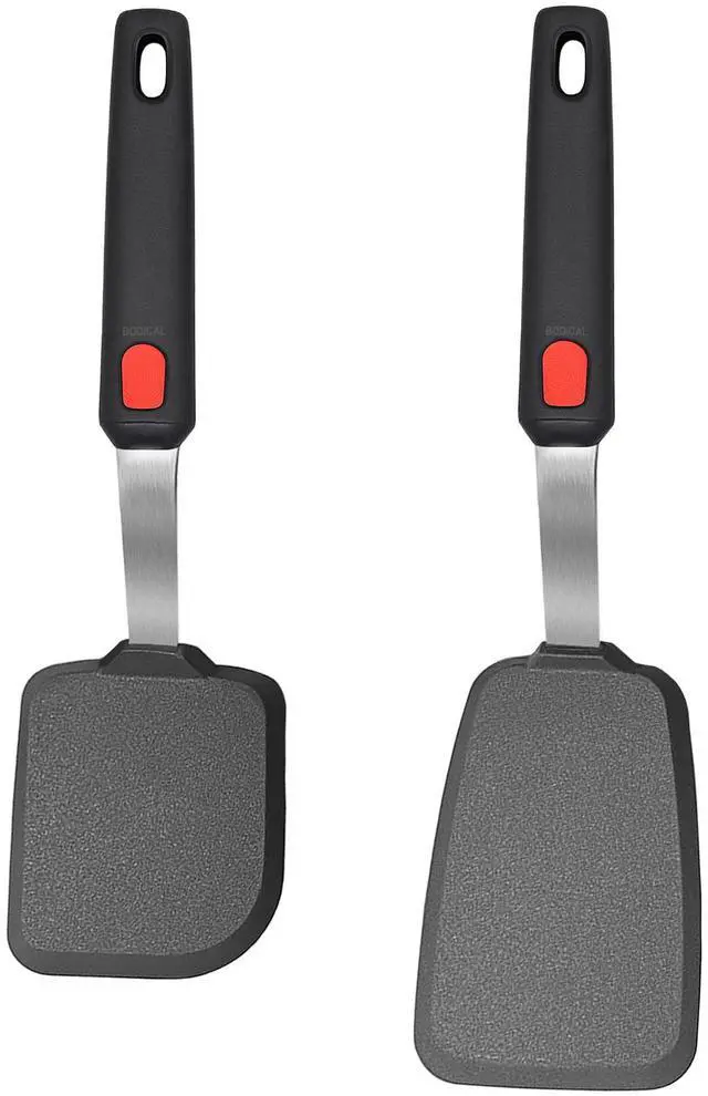 Main image of 2 Pack Silicone Spatula Turner, 600°F Heat Resistant Kitchen Spatula Set for Nonstick Cookware, Cooking Utensil Set for Egg Pancake Flipper/Heat Resistant Silicone Grip