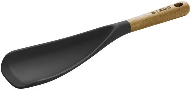Main image of Silicone with Wood Handle Cooking Utensil, Multi-function Spatula Spoon