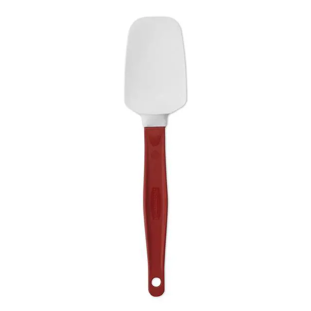 Alt view image 2 of 4 - Commercial Products High Heat Resistant Silicone Heavy Duty Spatula/Food Scraper 9.5" 500 Degrees F Red Handle for Baking/Cooking/Mixing Commercial Dishwasher Safe