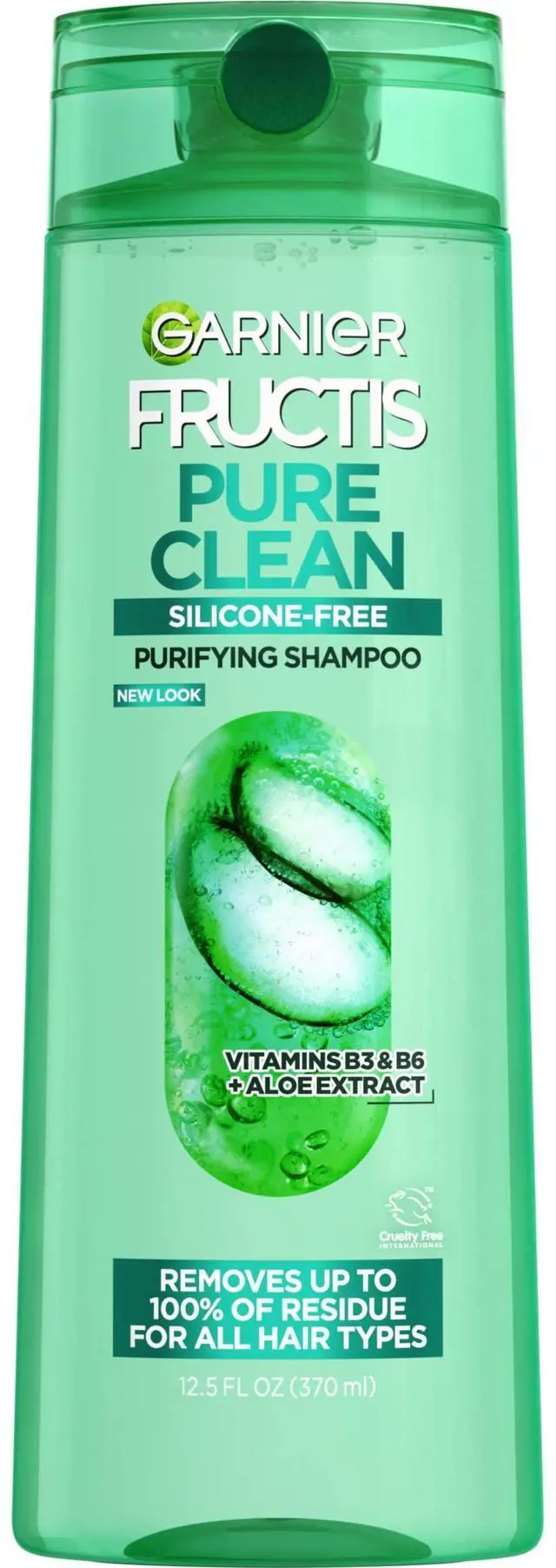 Main image of Garnier Fructis Pure Clean Purifying Shampoo, Silicone-Free, 12.5 Fl Oz, 1 Count (Packaging May Vary)