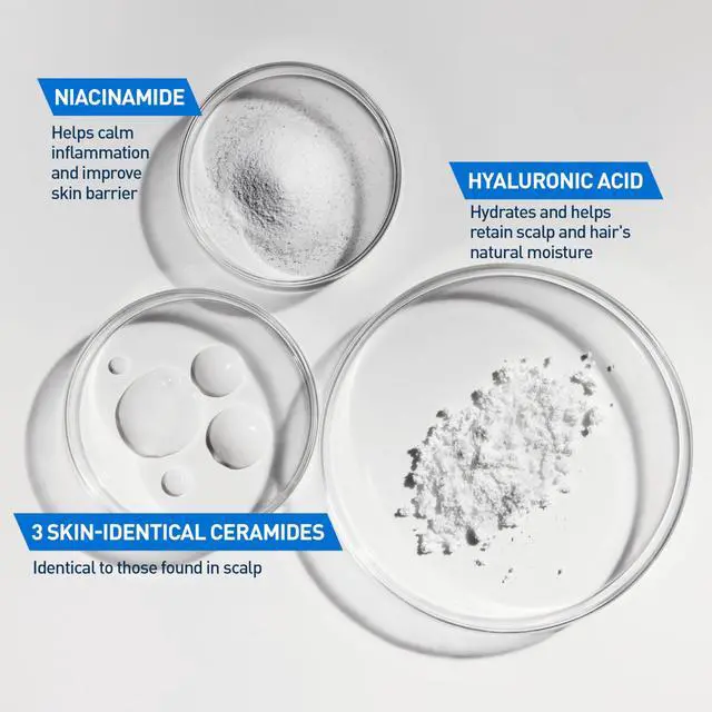 Alt view image 5 of 7 - Gentle Hydrating Shampoo, With Ceramides, Niacinamide & Hyaluronic Acid For Soft, Healthy Looking Hair & Scalp, Sulfate Free & Color Safe Shampoo, For All Hair Types, 12 Oz