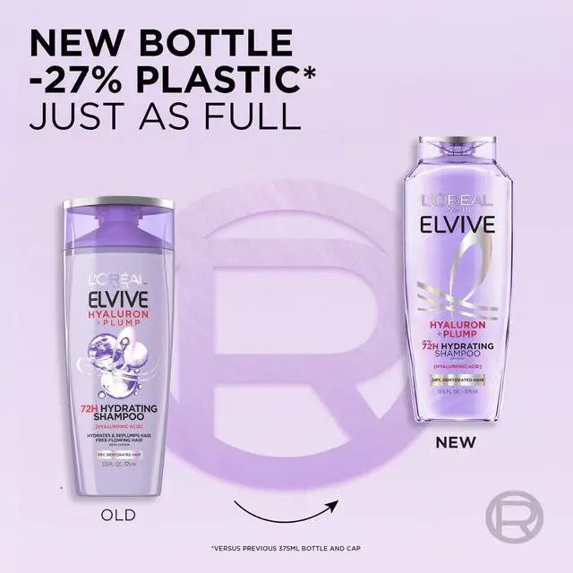 Alt view image 4 of 7 - Elvive Hyaluron Plump Hydrating Shampoo for Dehydrated, Dry Hair Infused with Hyaluronic Acid Care Complex, Paraben-Free, 12.6 Fl Oz