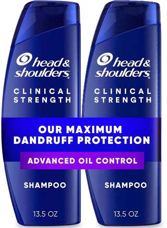 Main image of Anti-Dandruff Shampoo with 1% Selenium Sulfide, Clinical Strength Advanced Oil Control Twin Pack, Seborrheic Dermatitis Relief, Oily Scalp, 13.5 Fl Oz Each
