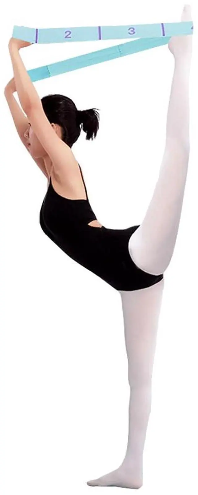 Alt view image 4 of 7 - 11 Loops Stretch band - Yoga, Pilates, Ballet, and Physical Therapy Stretching strap for Flexibility, Leg Stretching, and Exercise - Durable Stretching equipment for Dance and Fitness