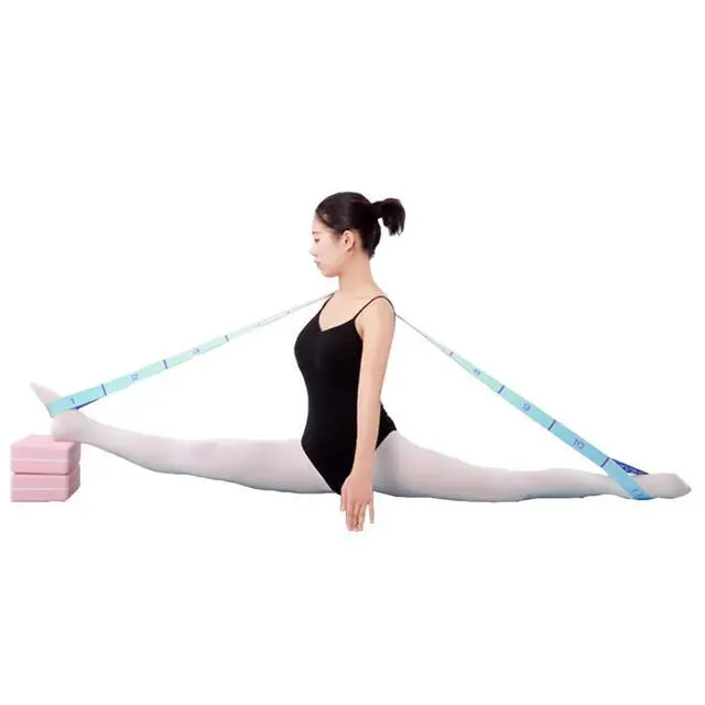 Alt view image 5 of 7 - 11 Loops Stretch band - Yoga, Pilates, Ballet, and Physical Therapy Stretching strap for Flexibility, Leg Stretching, and Exercise - Durable Stretching equipment for Dance and Fitness
