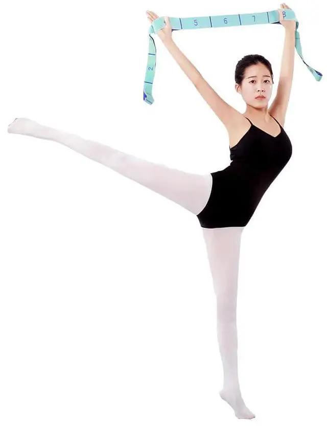 Alt view image 6 of 7 - 11 Loops Stretch band - Yoga, Pilates, Ballet, and Physical Therapy Stretching strap for Flexibility, Leg Stretching, and Exercise - Durable Stretching equipment for Dance and Fitness