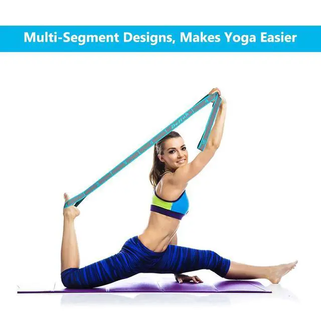 Alt view image 4 of 7 - Stretch Strap, Elastic Yoga Stretching Strap, Multi-Loop for Physical Therapy, Pilates, Yoga, Dance & Gymnastics Exercise and Flexible Pilates Stretch Band