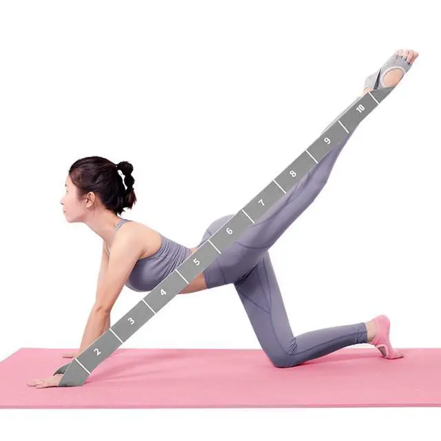 Main image of 11 Loops Stretching band - Yoga, Pilates, Ballet Stretching Band for Flexibility, Leg Stretching, and Exercise - Durable Stretching equipment for Dance and Fitness (11 Grids-Grey)