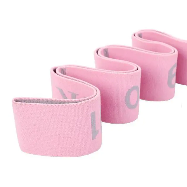 Alt view image 6 of 7 - 11 Loops Stretching band - Yoga, Pilates, Ballet Stretching Band for Flexibility, Leg Stretching, and Exercise - Stretching equipment for Dance and Fitness (11 Grids-Pink)