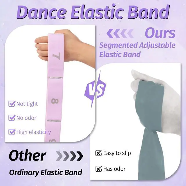 Alt view image 4 of 7 - Stretching Strap with 11 Loops, Stretch Out Straps for Physical Therapy, Yoga, Pilates, Ballet, Versatile Stretch Out Strap for Flexibility, Dance & Home Workouts, Full Body Stretching