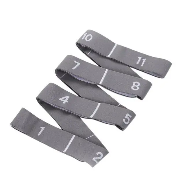 Alt view image 5 of 7 - 11 Loops Stretching band - Yoga, Pilates, Ballet Stretching Band for Flexibility, Leg Stretching, and Exercise - Durable Stretching equipment for Dance and Fitness (11 Grids-Grey)