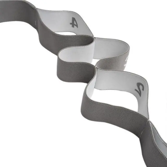 Alt view image 7 of 7 - 11 Loops Stretching band - Yoga, Pilates, Ballet Stretching Band for Flexibility, Leg Stretching, and Exercise - Durable Stretching equipment for Dance and Fitness (11 Grids-Grey)