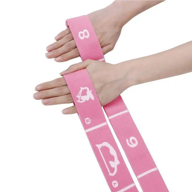 Alt view image 6 of 7 - Yoga Strap with 12 Loops - Multi-Functional Stretch Band for Pilates, Dance, Gymnastics, Physical Therapy, Flexibility & Resistance Training, Ballet, Latin Workouts