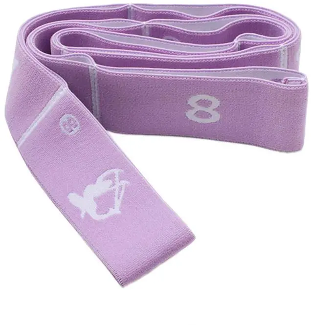 Alt view image 6 of 6 - Adjustable Stretch Strap for Kids, 8-Loop Elastic Resistance Band for Children Gymnastics, Ballet Dance, Yoga, StuffPilates & Flexibility Training, Home Exercise Equipment for Girls