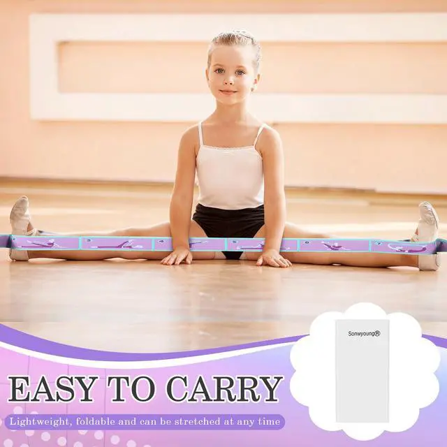 Alt view image 4 of 7 - 1 Pcs Stretch Strap for Kids Elastic Gymnastic Stretching Ballet Dance Band with 8 Loops Adjustable Exercise Training Resistance Strap for Children Stuff Pilates Latin Yoga Equipment (Purple)