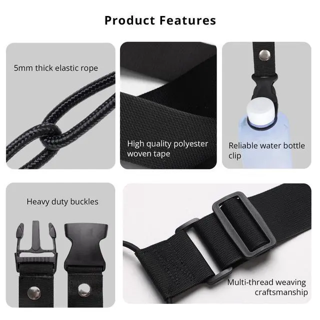 Alt view image 6 of 7 - Adjustable Luggage Straps for Suitcases 3 PCS Connect Suitcases