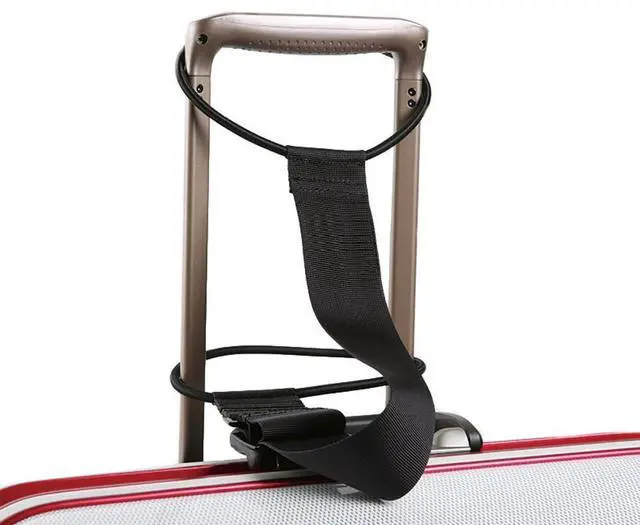 Alt view image 6 of 7 - 2 Pack Luggage Straps for Add a Bag Bungees Lightweight Easy Elastic Wrap Belts for Attaching Extra Bags Purse to Suitcase Handle Handbag Backpack Spinner Carryon Travel Airport
