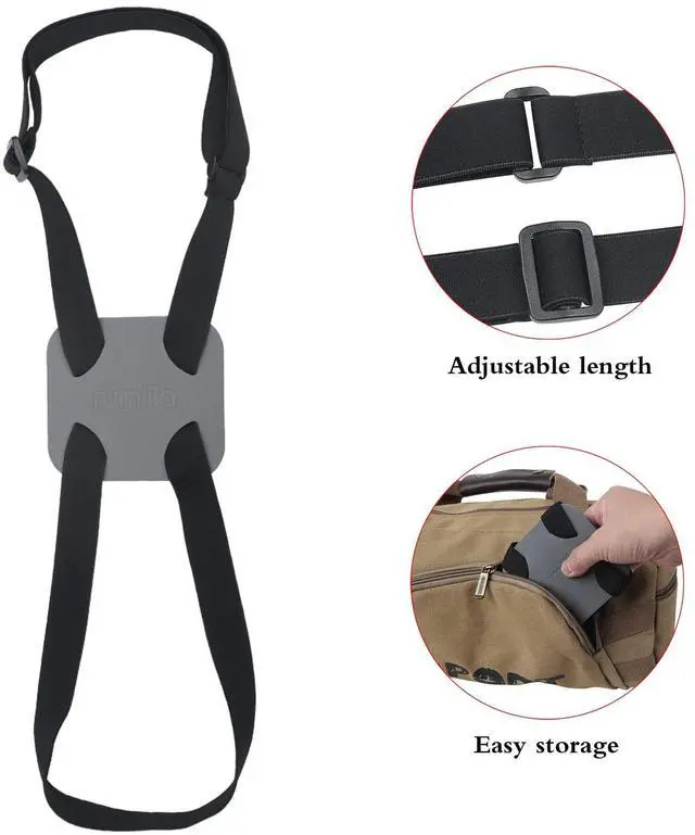 Alt view image 3 of 5 - Bag Bungee for LuggageLuggage Straps Bag Bungees for Add a Bag Easy to Travel Suitcase Elastic Strap BeltEasy Version Grey