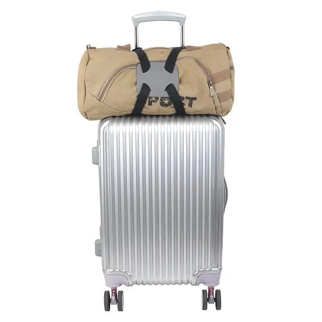 Alt view image 2 of 5 - Bag Bungee for LuggageLuggage Straps Bag Bungees for Add a Bag Easy to Travel Suitcase Elastic Strap BeltEasy Version Grey