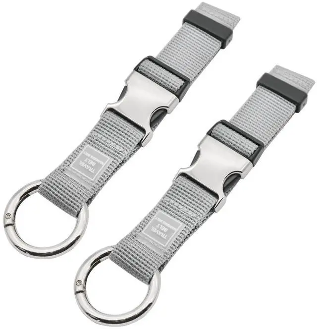 Main image of Add-A-Bag Luggage Strap Jacket Gripper, Luggage Straps Baggage Suitcase Belts Travel Accessories - Make Your Hands Free, Easy to Carry Your Extra Bags, (2X Grey)