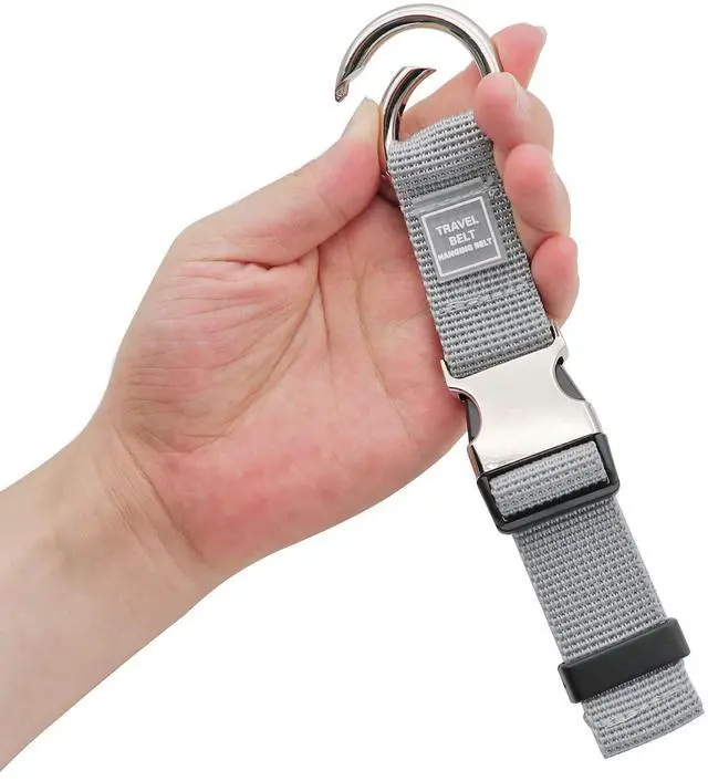 Alt view image 5 of 7 - Add-A-Bag Luggage Strap Jacket Gripper, Luggage Straps Baggage Suitcase Belts Travel Accessories - Make Your Hands Free, Easy to Carry Your Extra Bags, (2X Grey)