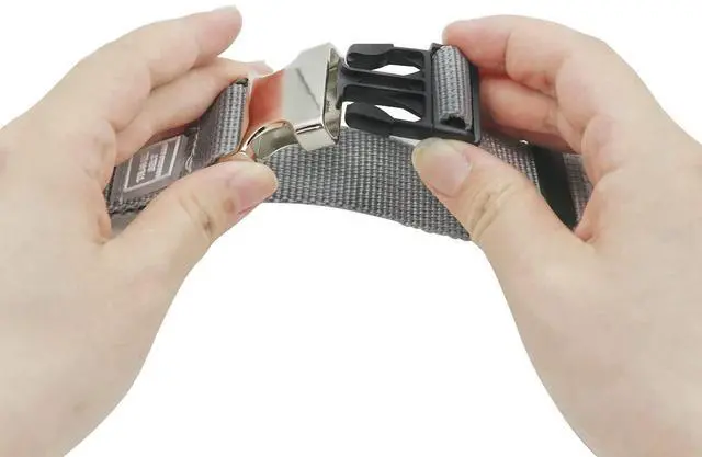 Alt view image 7 of 7 - Add-A-Bag Luggage Strap Jacket Gripper, Luggage Straps Baggage Suitcase Belts Travel Accessories - Make Your Hands Free, Easy to Carry Your Extra Bags, (2X Grey)