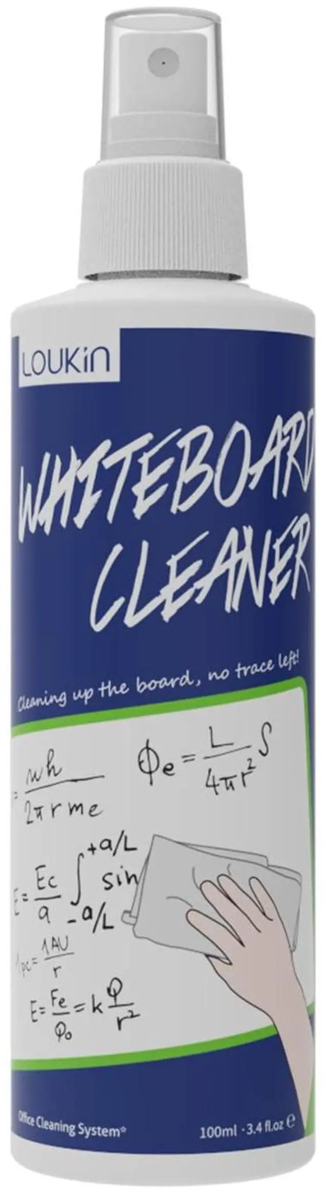 Main image of Non-Toxic Whiteboard Cleaner, 3.4 fl oz Dry Erase Board Cleaner, Low-Odor White board Cleaning Spray, Removes Stubborn Marks from Whiteboards