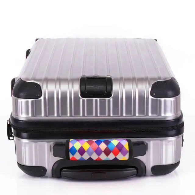 Alt view image 6 of 7 - 5 Pack Neoprene Luggage Handle Wraps for Suitcase Travel Luggage Tags/Identifiers/Marker/Grips Travel Accessories for Airplane(Multi-Color)