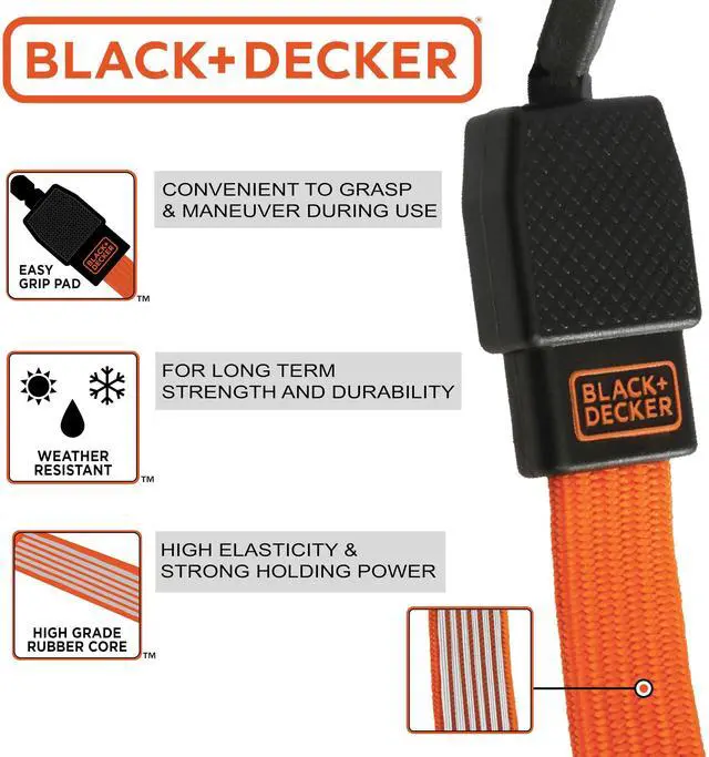 Alt view image 4 of 7 - 24" Flat Bungee Straps, 2-Pack
