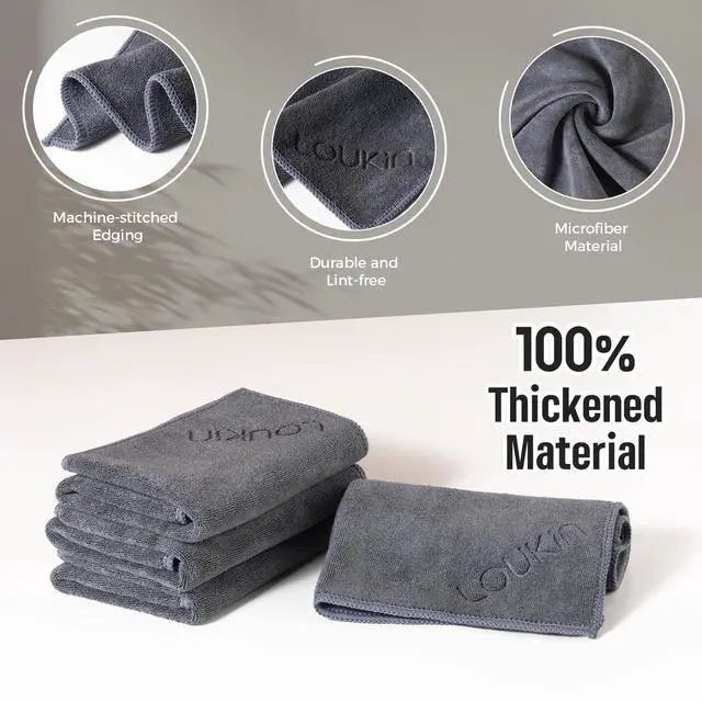 Alt view image 4 of 7 - 2 Pack Magnetic Cleaning Cloth, Microfiber Dry Erase Eraser, Washable Whiteboard Cleaning Cloth for Classroom, Home and Office, Grey, 12" x 12" - 3.4 fl oz Whiteboard Cleaner Included