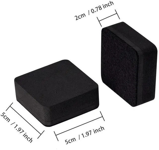 Alt view image 2 of 7 - Dry Erase Erasers, 40 Pack Magnetic Whiteboard Dry Erasers Chalkboard Cleaner Wiper for Kids and Classroom Teacher Supplies Home and Office, Black