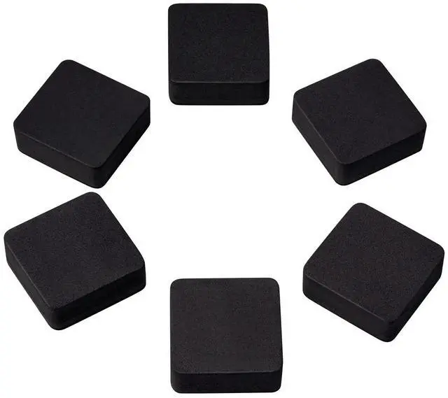 Alt view image 3 of 7 - Favourde 48 Pack Magnetic Whiteboard Dry Erase Erasers Chalkboard Cleansers for Classroom, Home and Office (Black)