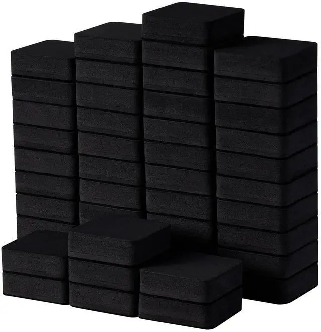 Main image of Favourde 48 Pack Magnetic Whiteboard Dry Erase Erasers Chalkboard Cleansers for Classroom, Home and Office (Black)