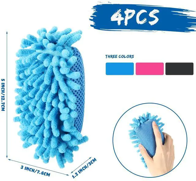 Alt view image 2 of 7 - 4 Pieces Dry Erase Erasers Magnetic Whiteboard Eraser Washable Microfiber Shag for Home and Office Use