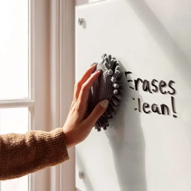 Alt view image 6 of 6 - Dry Erase Microfiber Shag Eraser, Washable, 4" x 6", 1 Pack (582U04-16)