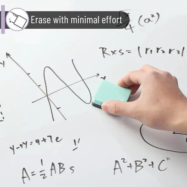 Alt view image 5 of 7 - Mini Magnetic Dry Erase Erasers, 2" x 2", 24 Pack