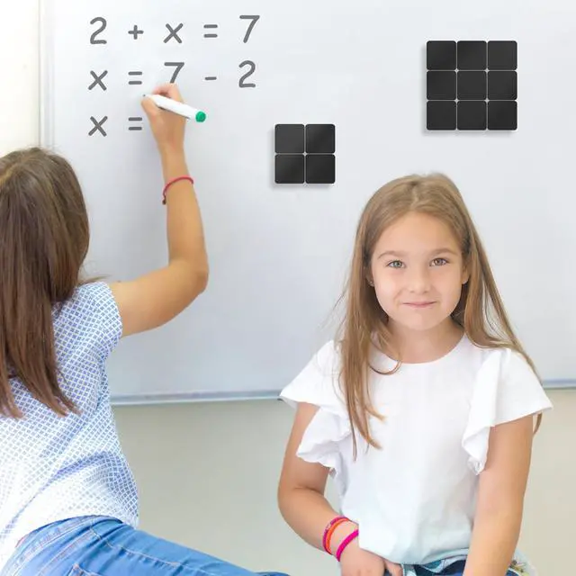 Alt view image 6 of 7 - Dry Erase Erasers, 24 Pack Magnetic Whiteboard Erasers for Kids and Students, Mini Dry Erase Board Erasers for Classroom Home, and Office, Black