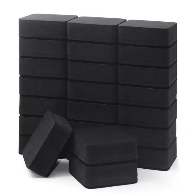 Main image of Dry Erase Erasers, 24 Pack Magnetic Whiteboard Dry Eraser Chalkboard Cleansers for Classroom, Home and Office (Black 2 x 2 Inch