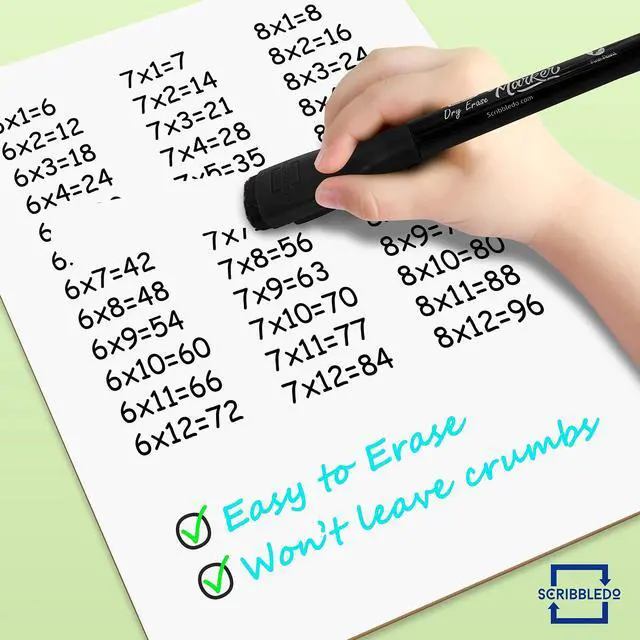 Alt view image 5 of 7 - Magnetic Dry Erase Markers Fine Tip Black Color Low Odor Whiteboard Markers with Eraser Cap Thin Skinny White Board Markers for Adults Students Teachers Kids Art Home & School (4 Pack)