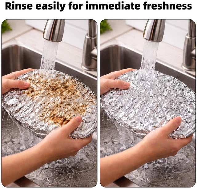 Alt view image 5 of 7 - 20pcs Reusable Aluminum Foil Food Covers20cm/7.87inch | Premium Pop Up Foil Food Covers Universal Kitchen Heat Shield Lids for Bowls Plates Storage Containers, Silver