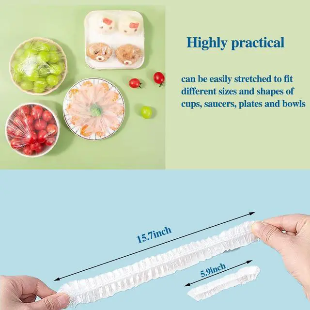 Alt view image 4 of 5 - Reusable Elastic Bowl Covers, Plastic Food Covers with Elastic Edges,Airtight Stretchable Bowl Lids for Refrigerator Storage,Leftovers & Meal Prep,BPA Free,Assorted Sizes