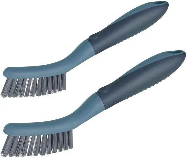 Main image of 2 Packs Small Brushes for Cleaning, Stiff Bristle Grout Scrub Brushes for Kitchen, Bathroom, and Tile Floors, Ideal for Gaps, Crevices, and Window Tracks