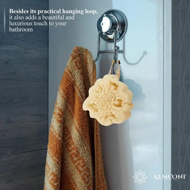 Alt view image 5 of 7 - Mini Natural Loofah Sponge - Real Egyptian Shower Exfoliating Loofah - Small Loofah Scrubber for The Perfect Grip - 3 Count(1 Pack)