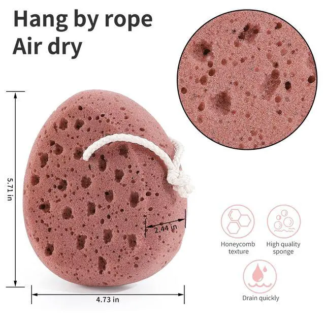 Alt view image 7 of 7 - 3 Pcs Bath Sponge for Women, Men, Teenager, Body Wash Sponges Loofah Body Scrubber, 3 Colors & Large Size Shower Pouf Cleaning Loofahs for Shower Exfoliating