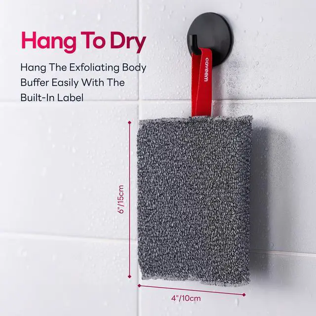 Alt view image 7 of 7 - Exfoliating Body Scrubber, Rough Exfoliation Body Exfoliator Sponge for Remove Dead Skin, Body Exfoliating Sponges, Bath and Body Exfoliate Buffer, Mens and Womens Sponge for Shower (2 Pack)