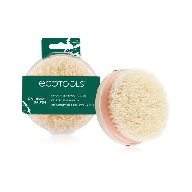 Main image of Dry Body Brush, Cruelty-Free Bristles Exfoliate & Smooth Skin, Dry Brushing Removes Flaky Skin, May Help Improve Circulation & Tone, Eco-Friendly Skincare Tool, Vegan & Cruelty-Free, 1 Count