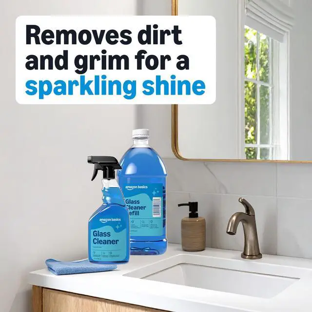 Alt view image 3 of 6 - Glass Cleaner Refill, Streak-Free, Cleans Windows and Mirrors with Sparkling Shine, Economical, 67.6 Fl Oz, 1-Pack